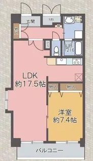 ドルチェ ヴィータ【7階】の間取り