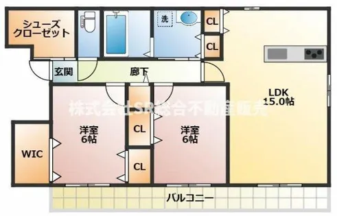 St.Polaris瓢箪山(セントポラリスヒョウタンヤマ)【1階】の間取り