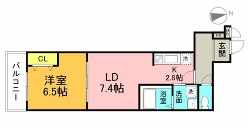 フジパレスさくら【3階】の間取り