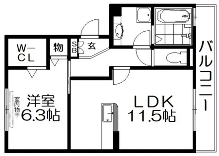 サン・フルーレ【2階】の間取り