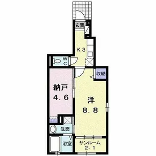 大阪府松原市岡6丁目【アパート】の間取り