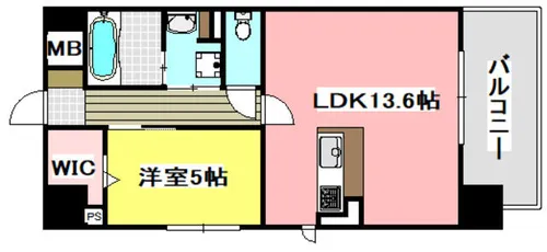 エターナ千里丘【1001号室】の間取り