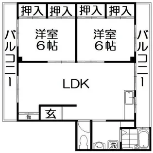 野村マンション【1階】の間取り