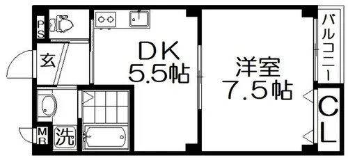 グレートヒルズ【1階】の間取り