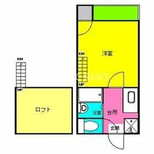 フロイデ平尾【2階】の間取り