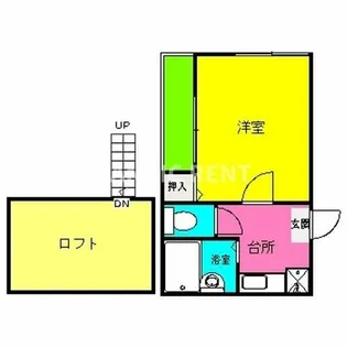 メープルハイツ21【1階】の間取り