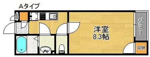 クレイノ吉見ノ里Ⅰ【1階】の間取り