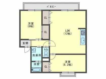 ファミールハイツ【1階】の間取り