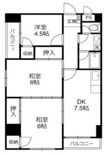 ジヴェルニー岡田【706号室】の間取り