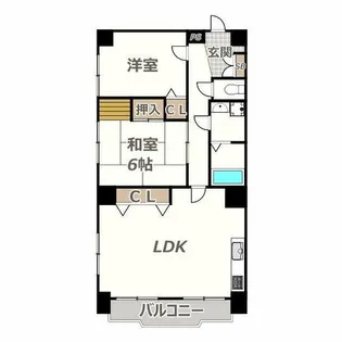 ロイヤルハイツあびこ【101号室】の間取り