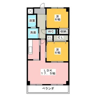 アリスト クオーレ【3階】の間取り