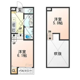 ハーモニーテラス小栗栖森本町【2階】の間取り