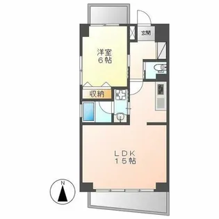 ブルームライフ今池(Aspire今池)【1003号室】の間取り