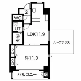 プロビデンス葵タワー【4階】の間取り