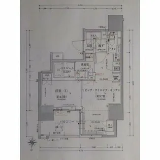オープンレジデンシア名古屋栄【15階】の間取り