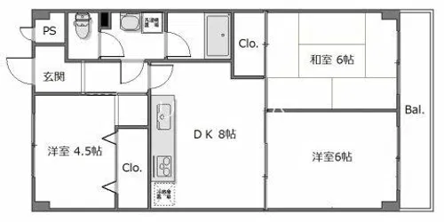 エクセリィ桂【2階】の間取り