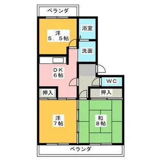 アルカサル【3階】の間取り