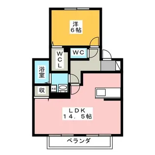 カーサリベルテ A【2階】の間取り