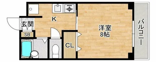 エスポワール西緑丘【4階】の間取り
