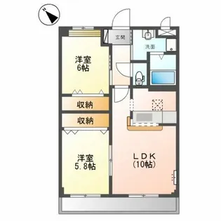 ロイヤルコート【1階】の間取り