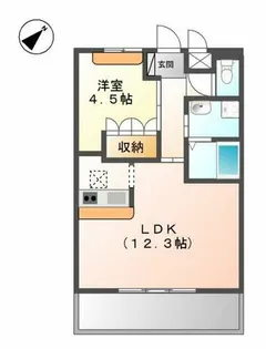グレイスヴィラ【1階】の間取り