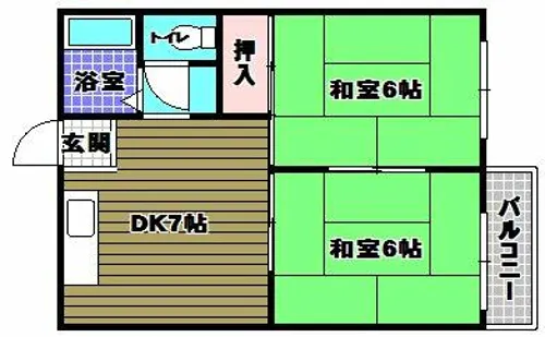 寿里マンション【2階】の間取り