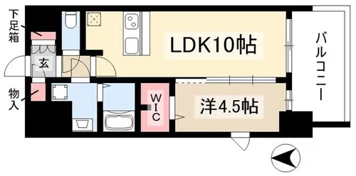 プレサンス名古屋グロウ【2階】の間取り