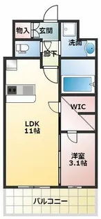リヴェント福島野田【11階】の間取り