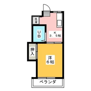 コーポ緑ヶ丘【2階】の間取り