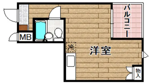 メゾンプリムローズ【205号室】の間取り