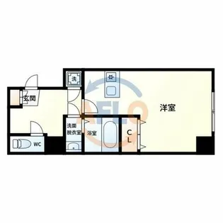 ブランドールM・西長堀【2階】の間取り