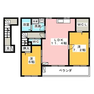 グレース小碓【2階】の間取り