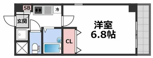 ル・クレール今福【2階】の間取り