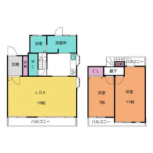 コスモ第四ビル【3階】の間取り