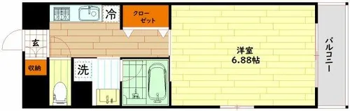 WillDo塚本【3階】の間取り