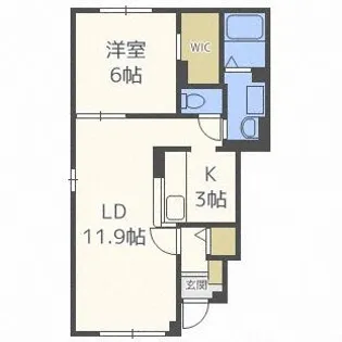 グレイス ヴィラ コトニ【1階】の間取り