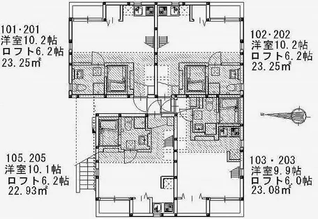 エスペランサ西姪浜【1階】の間取り