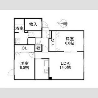 コートシンフォニーⅡ【2階】の間取り