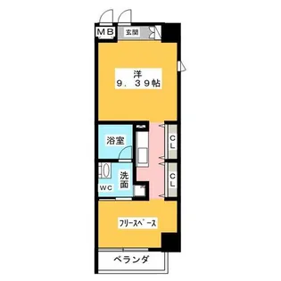 N.S.ZEAL泉【9階】の間取り