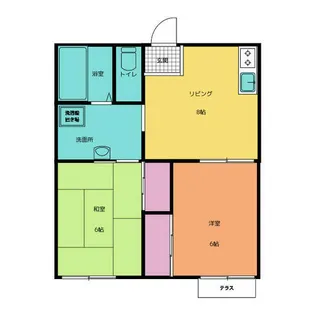 サンクレスト昭和A棟【1階】の間取り