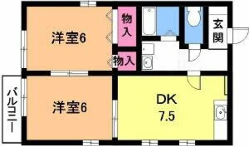 ブレス 長谷川【2階】の間取り