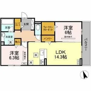 セイグレイス【1階】の間取り