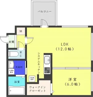 モルティーニ南円山【4階】の間取り