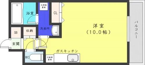 セントポーリアスィート【4階】の間取り