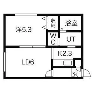 リースペース山の手【2階】の間取り