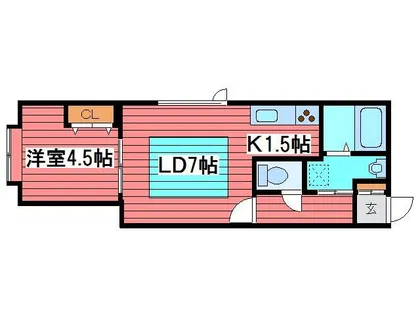 アークコート西岡Ⅲ【203号室】の間取り