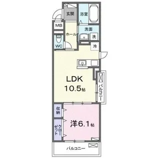ヴィオラ住吉ノ杜【2階】の間取り