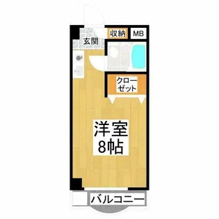 セインツ1号館【2階】の間取り