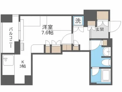 プライムメゾン大通公園【4階】の間取り