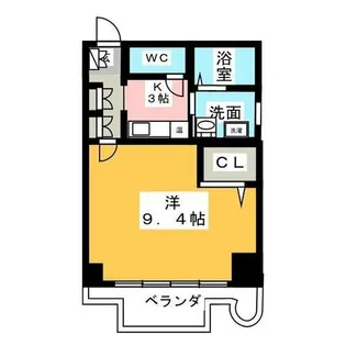 フィーブルサカエ【7階】の間取り